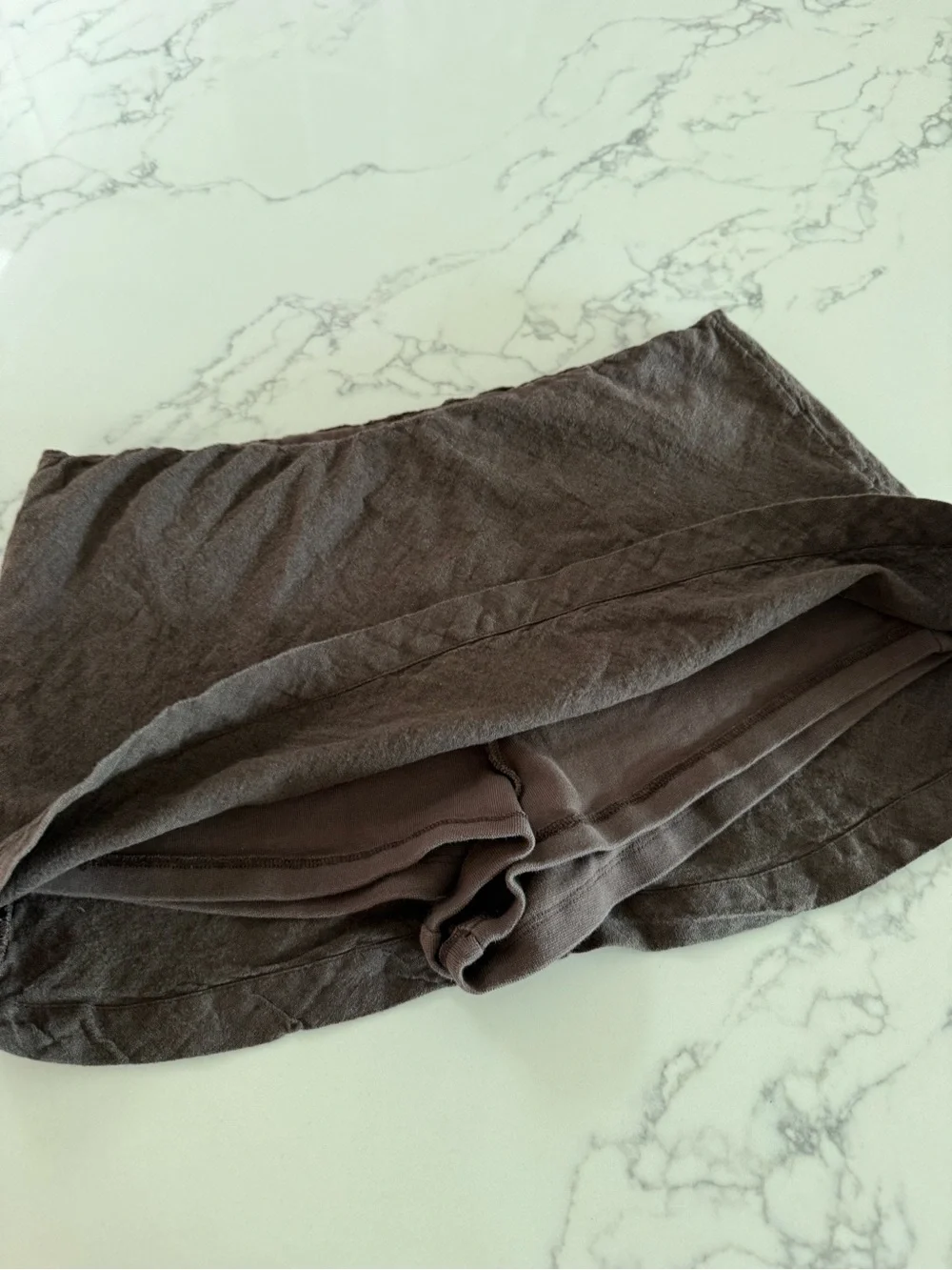 Free People Free-Est My Little Micro Mini Skort - Double Espresso - Size Large - Picture 4 of 9